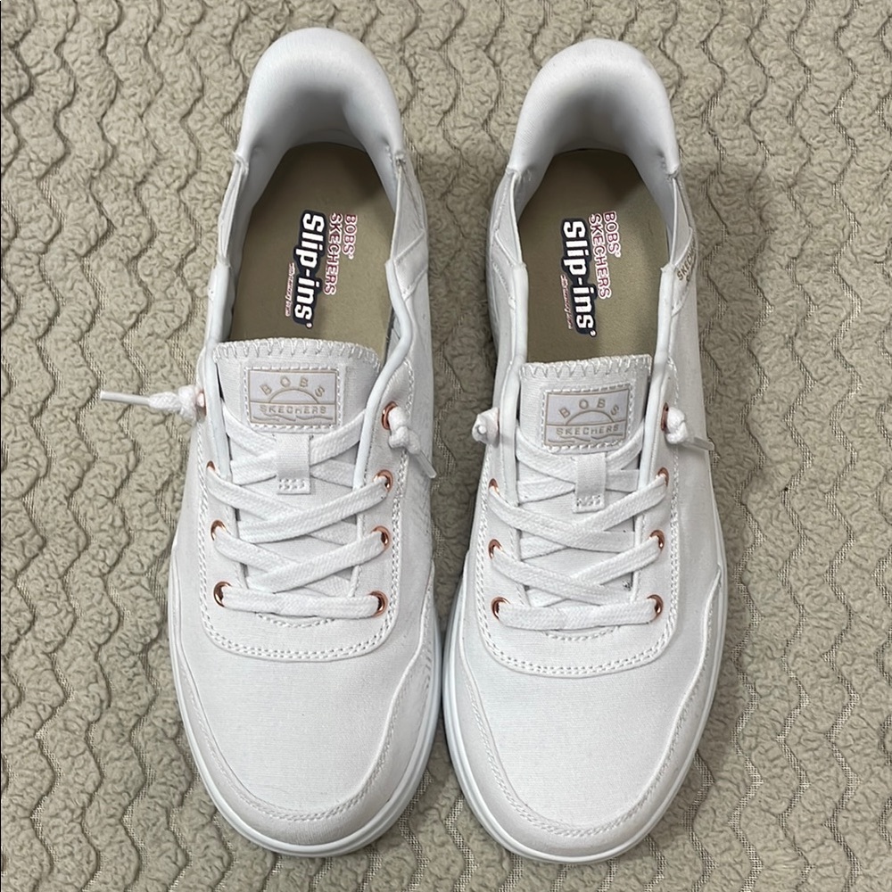 Skechers Women's white Slip-Ons